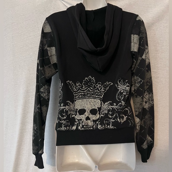 Queen Skull Hoodie Jacket - Picture 8 of 11
